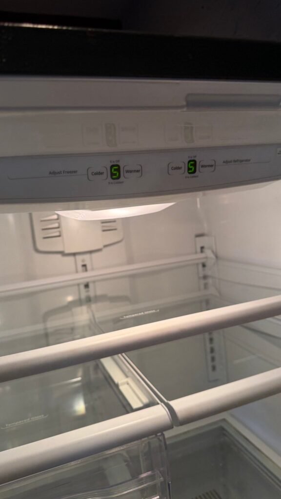 GE refrigerator display restored after control board repair in Woodbridge NJ
